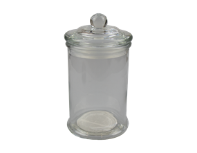 Plain Glass Jar with Lid 650ml