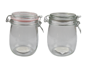Glass Jar with Clip Top Lid 770ml - Trend