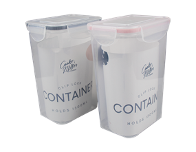 Rectangle Clip Lock Container 1300ml - Trend