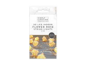 Wholesale LED rose flower string lights | Gem imports Ltd.