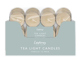 Wholesale Vanilla Tealight Candles 12pk
