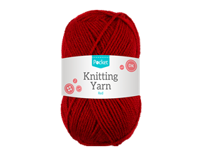 Wholesale Acrylic Knitting Yarn Red 75g