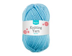 Wholesale Acrylic Knitting Yarn Baby Blue 75g
