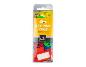 Key Ring Tags - 25 Pack