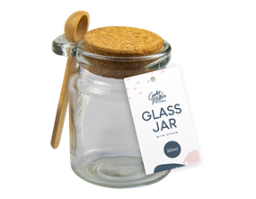 Wholesale storage jar with spoon 225ml | Gem imports Ltd.