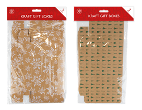 Wholesale Kraft Printed Flat Pack Gift Boxes | Gem Imports Ltd