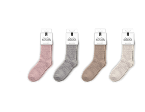Wholesale Ladies Cozy Plain Socks | Gem Imports Ltd