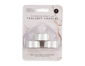 LED Tea Lights - 3 Pack