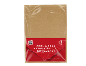 Medium Padded Envelopes 24cm x 33.5cm - 3 Pack