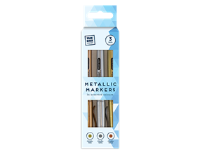 Wholesale Metallic Markers 3pk