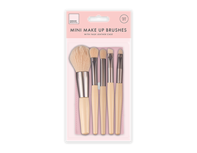 Wholesale Mini Makeup Brush Set With Faux Leather Case
