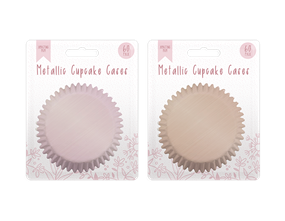 Mother's Day Metallic Cupcake Cases 60pk