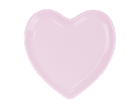 Pink Ceramic Heart Plate