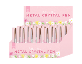 Metal Crystal Pen in Gift Box PDQ