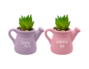Wholesale Mother's Day ceramic watering can ornament 11. 5