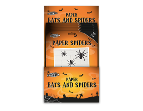 Wholesale Paper Bats & Spiders 30pk PDQ
