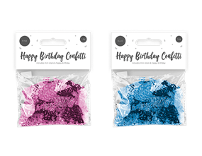 Bright Metallic Happy Birthday Confetti