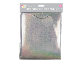 Wholesale Holographic Gift bag 2pk | Gem imports Ltd