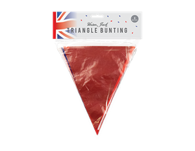 Jubilee PVC Solid Triangle Bunting 8m