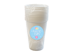Wholesale  Plastic Cups 12pk 350ml |Gem imports Ltd