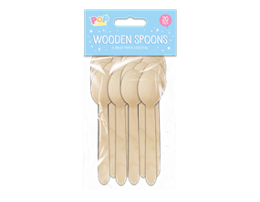 Wholesale Wooden spoons 20pk