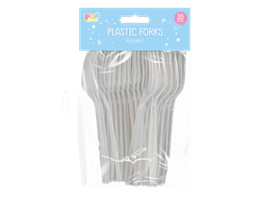 Reusable Plastic Forks 25pk