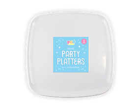 Wholesale Square Party Platters 3pk