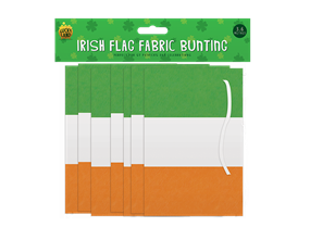 Wholesale Irish flag fabric bunting 3.6m