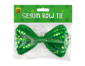 Wholesale St. Patricks Day Sequin Bow Tie
