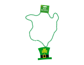Wholesale St Patricks Day Pendant Bead Necklace