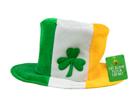 Wholesale Irish Tricolour Plush Top Hat| Gem imports Ltd