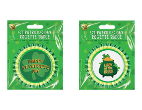 Wholesale St Patricks Day rosette Badge
