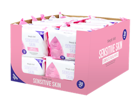 Sensitive Skin Facial Wipes - 30 Pack
