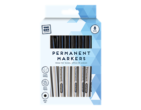 Wholesale Permanent markers 8pk