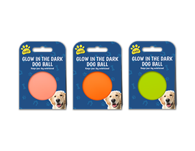 Wholesale glow in the dark dog ball