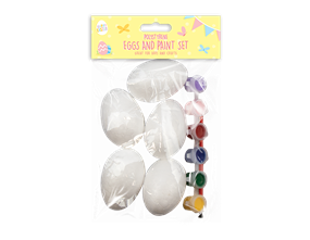 Wholesale Polystyrene Eggs & Paint set | Gem imports Ltd.