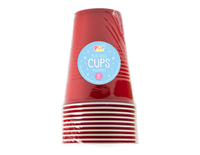 Wholesale Red Plastic Cup 18oz 10pk