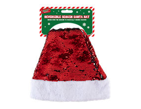 Wholesale Reversible Christmas Sequin Santa Hats | Gem Imports Ltd