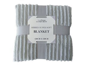 Wholesale Ribbed super soft blanket | Gem imports Ltd