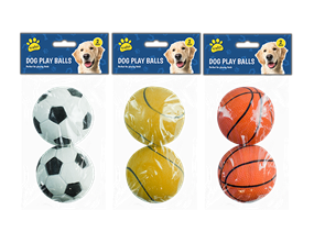 Wholesale Rubber Play Ball 2pk