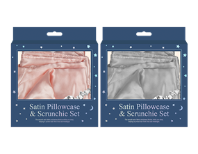 Wholesale Satin pillowcase & scrunchie set