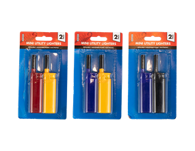 Wholesale Mini Electronic Utility Lighters 2pk | Gem imports Ltd