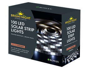 Wholesale Solar LED Bright White Strip Lights 5M