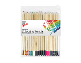 Premium Colouring Pencils - 20 Pack