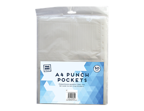 Wholesale A4 Punch Pockets
