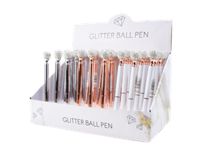 Wholesale Glitter Ball Pens | Gem Imports Ltd