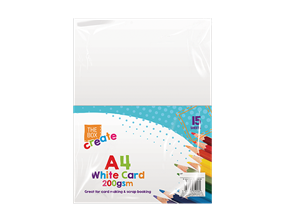 A4 White Card 15pk