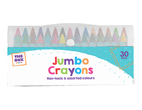 Wholesale Jumbo Crayons 30pk