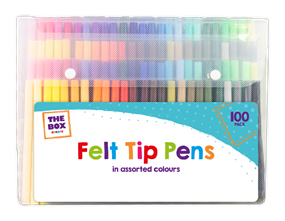 Wholesale Premium Felt Tip Pens 100pk