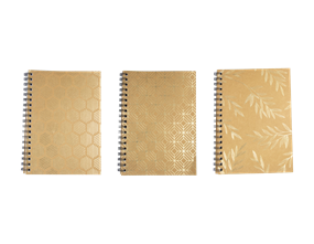 Wholesale Foil Kraft Wiro Notebooks | Gem Imports Ltd